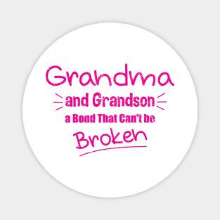 Grandma and Grandson a Bond That Can't be Broken Magnet